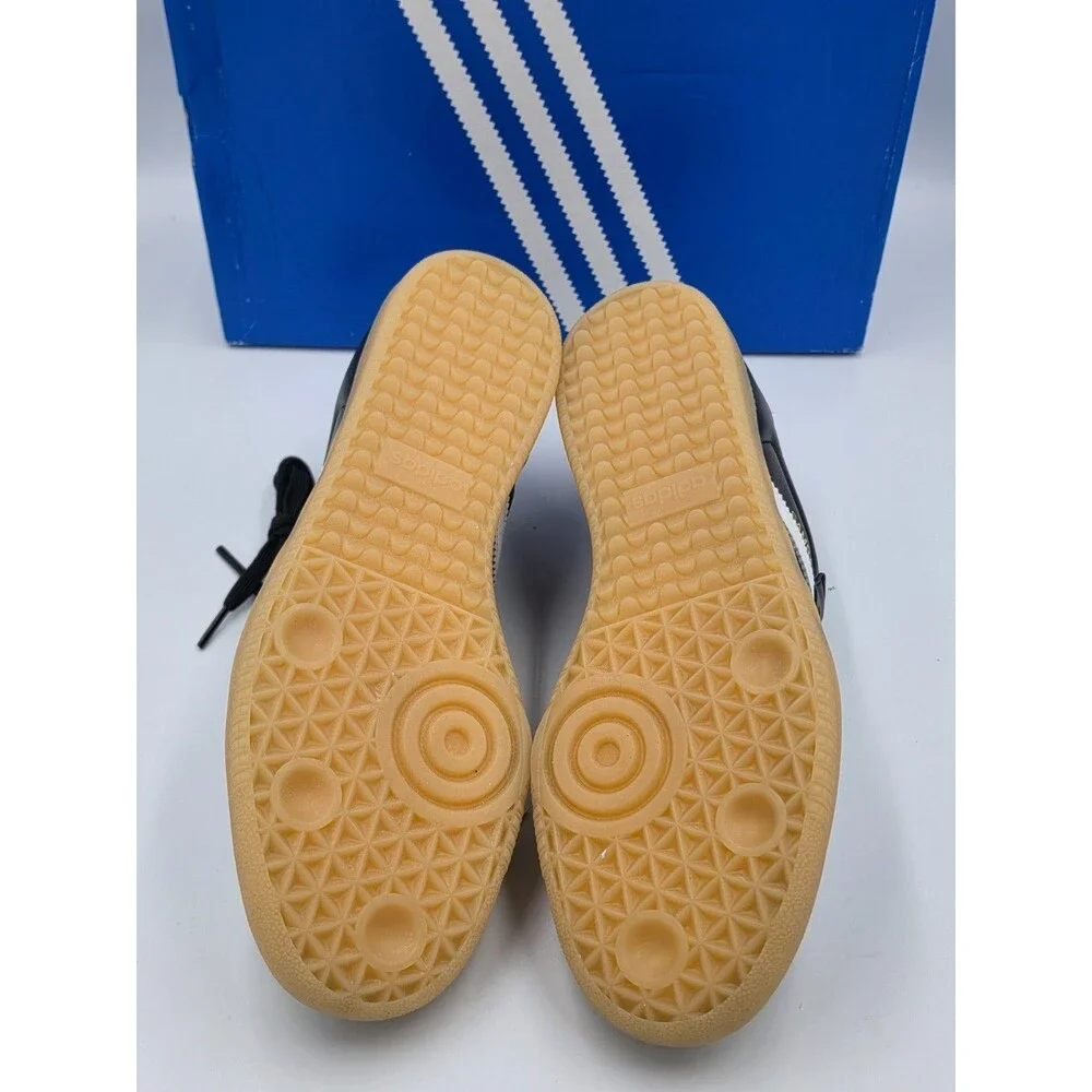 Adidas Samba OG Men’s 10.5 Women’s 11.5 Black White Gum Leather JS3832 NIB